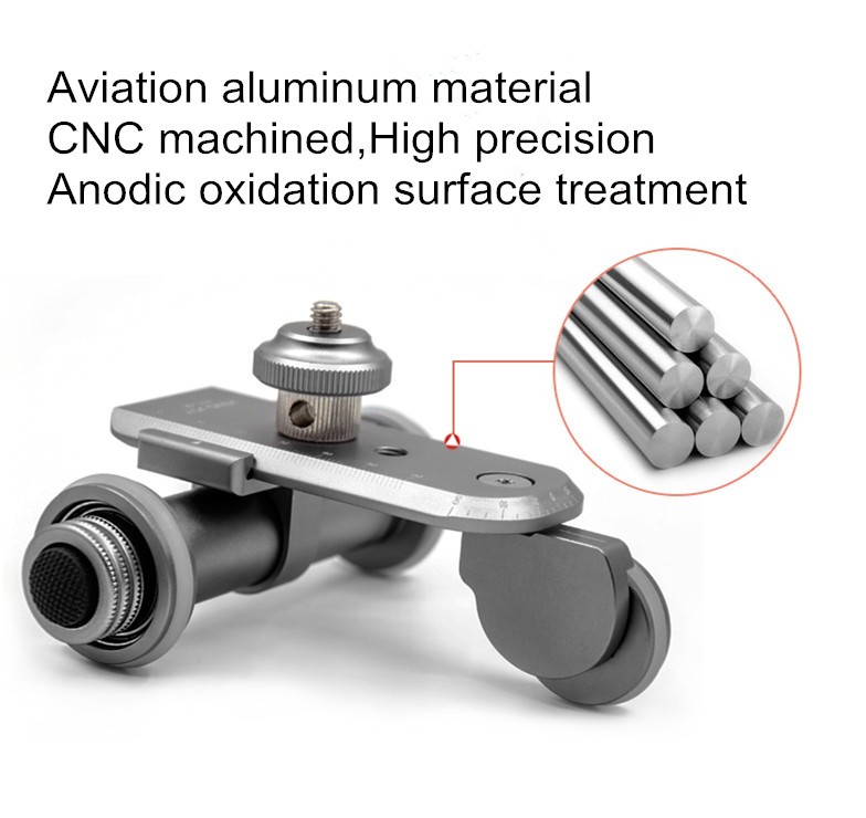 Kingjoy aluminium CNC usiné de haute précision de photographie électronique auto-dolly PPL-06 pour DSLR